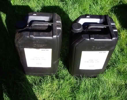 Photo of free Two 25 litre empty oil containers (Whitley SN12) #1