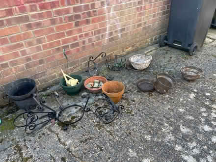 Photo of free Plant wall hanger/ hanging basket/mini water can/ plant pots (Lindfield RH16) #1