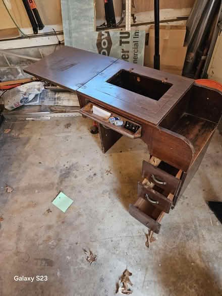 Photo of free Singer sewing machine table (Hillsborough NJ) #2