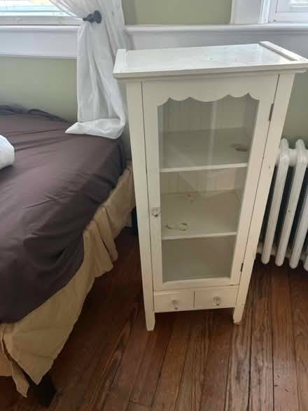 Photo of free Dresser,wicker chest, glass cabinet (white plains) #2