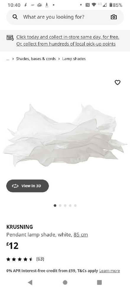 Photo of free IKEA paper light shade (Ashton-U-Lyne OL6) #2