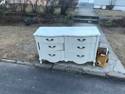 Photo of free Dresser,wicker chest, glass cabinet (white plains) #4