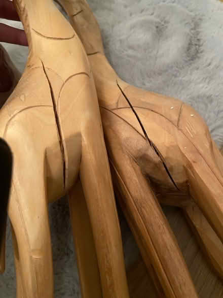 Photo of free 3 wooden giraffe ornaments (Steventon) #2
