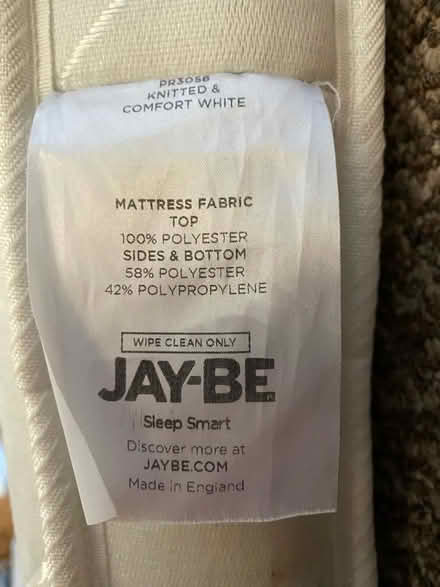 Photo of free Small single mattress for JayBe folding bed. (Weston LD7) #3