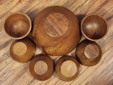 Photo of free Wooden Salad Bowls Set of 7 (South Grants Pass) #1