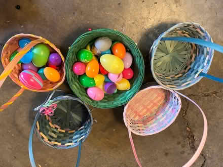 Photo of free Several Easter baskets with eggs (Hollywood Park Sacramento) #1