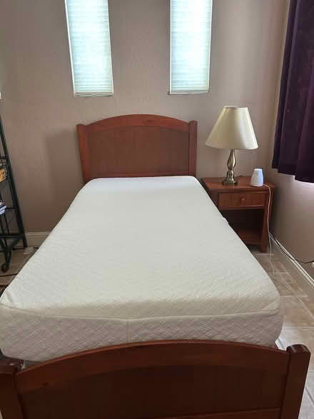 Photo of free Twin bed w/matching nightstand (Suisun) #2