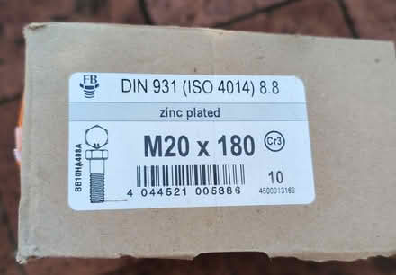 Photo of free M20x180 screws x8 (Aldershot, GU12) #1