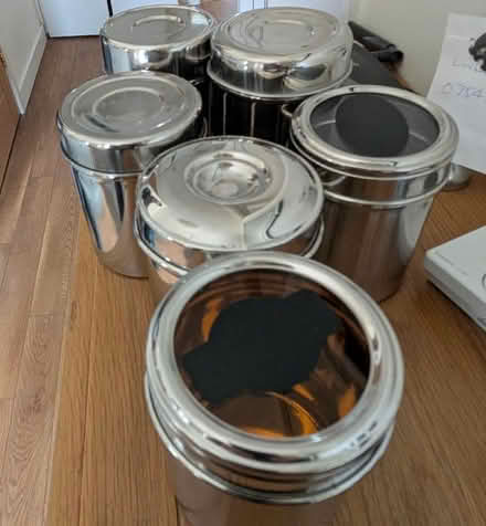 Photo of free Stainless steel cannisters (Hartwood Green PR7) #3