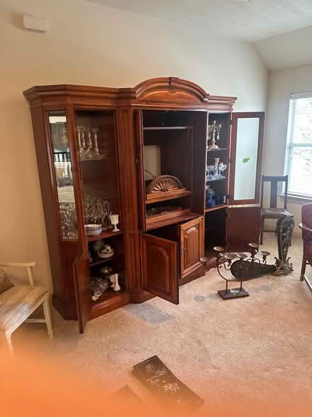 Photo of free TV cabinet with glass cabinets (Katy Nottingham) #1