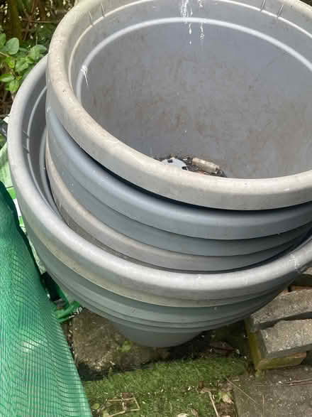 Photo of free Grey plant pots (M25 Prestwich) #1