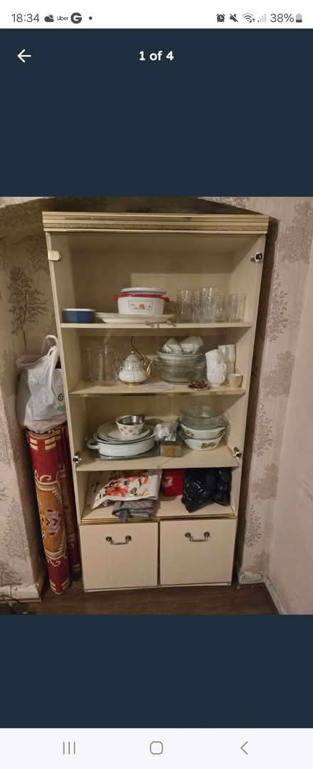 Photo of free Glass display cupboard (Kings Heath B13) #1