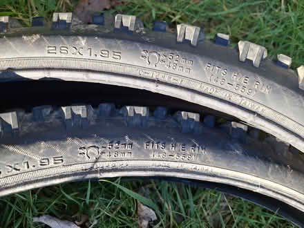 Photo of free Tioga front & rear 26" x 1.95" MTB Tyres (Rusthall TN3) #1