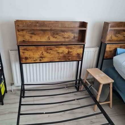 Photo of free X2 single beds with bookcase overhead (HA0) #2