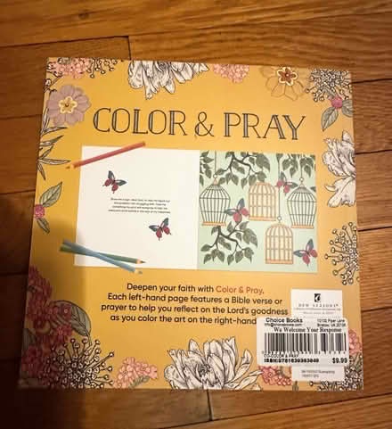 Photo of free “Color and Pray” coloring book (Roslindale) #2