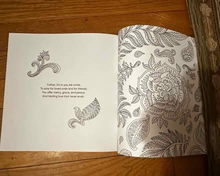 Photo of free “Color and Pray” coloring book (Roslindale) #3