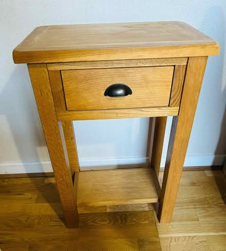 Photo of free Solid Oak Tall Side Table (Rose Grove BB12) #3