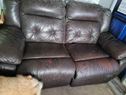 Photo of free Recliner two seater sofa (Little brickhill Mk179ng) #3