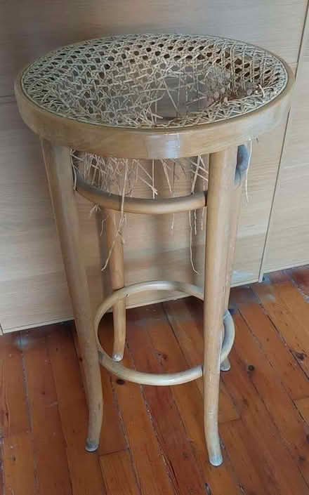 Photo of free High wooden stool - needs some work (Marchmont EH9) #1