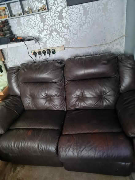 Photo of free Recliner two seater sofa (Little brickhill Mk179ng) #1