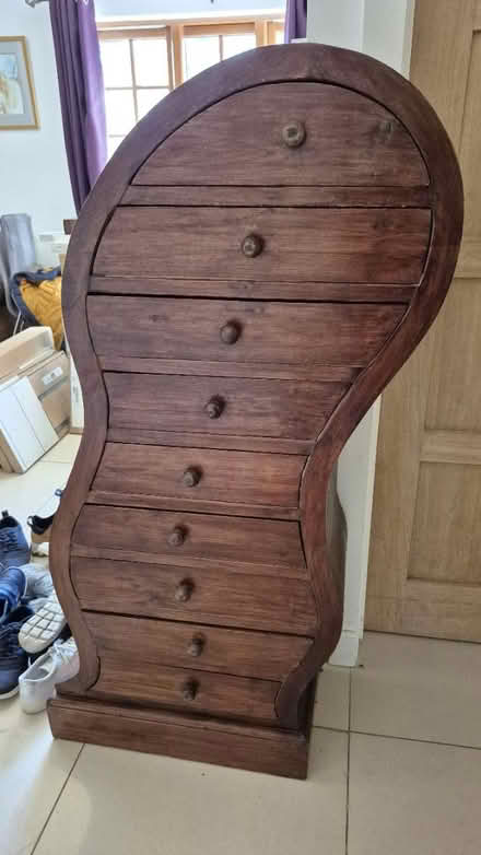 Photo of free Teak chest of drawers (Hare hatch RG10) #1