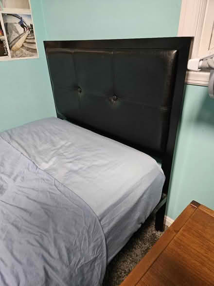 Photo of free Twin metal bed frame (Bedford, Ma. Lexington line.) #4