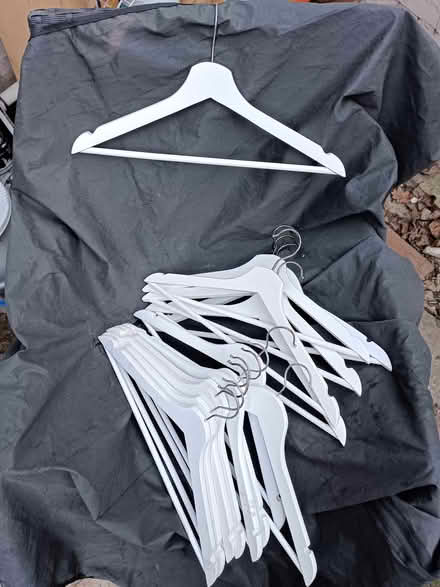 Photo of free White wood coathangers (Sheffield S8) #1