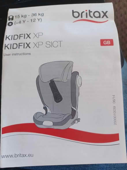 Photo of free High backed booster car seat (Muchelney) #3