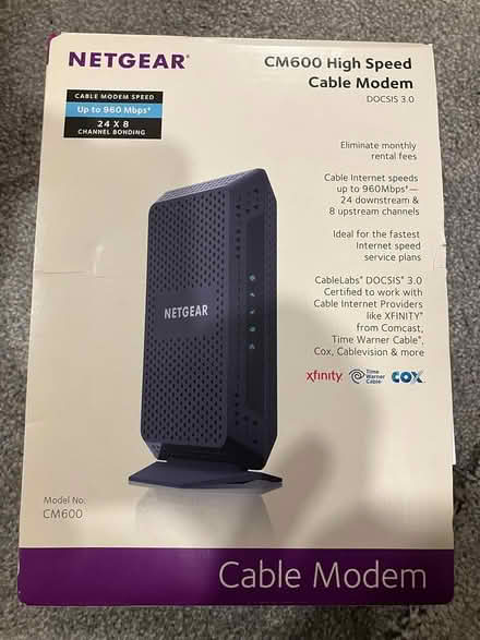 Photo of free Cable Modem - Netgear CM600 (Stevensville, MD 21666) #1