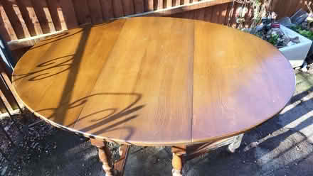 Photo of free Solid Oak Gate Legged Table and 4 Chairs (Bassetlaw DN22) #2