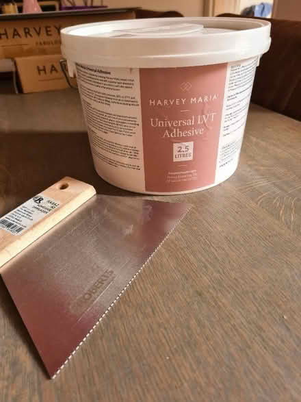 Photo of free Harvey Maria LVT floor tiles and adhesive (Caversham RG4) #3