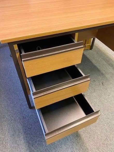 Photo of free Up to Four Desks with Lockable Drawers (Eaton Ford PE19) #3