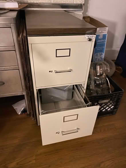 Photo of free 2 drawer letter file cabinet (Grant st and Allston way) #1