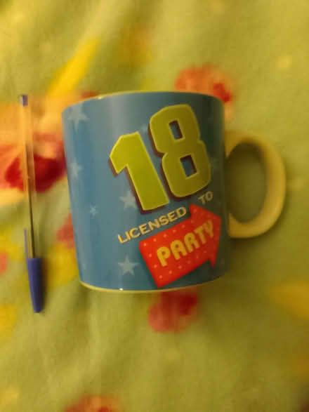 Photo of free Large 18th birthday mug (Sherburn Hill DH6) #1