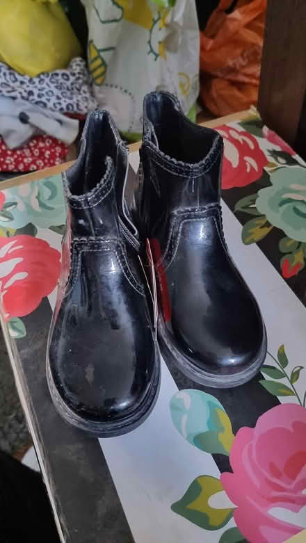 Photo of free Girls black patent boots (Farnborough) #1