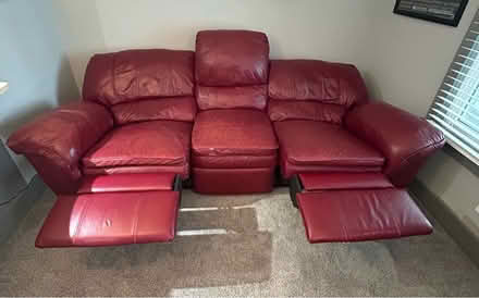 Photo of free Leather Couch (South Tampa) #4