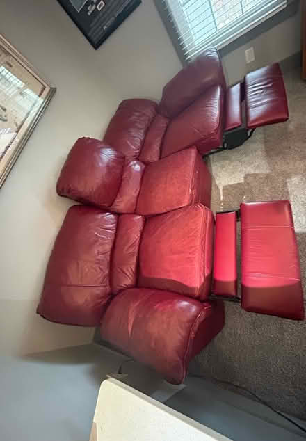 Photo of free Leather Couch (South Tampa) #3