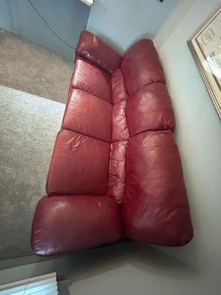 Photo of free Leather Couch (South Tampa) #2