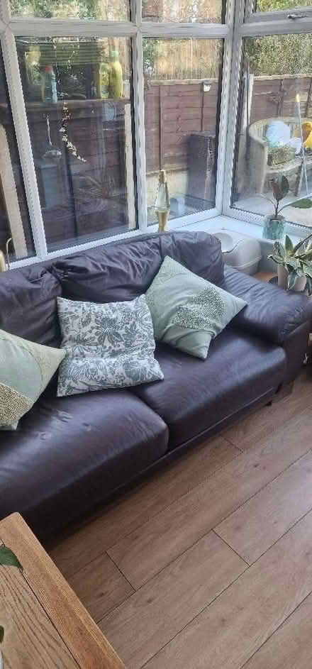 Photo of free Leather sofa (Stockport SK3) #1