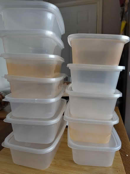 Photo of free 12 Plastic takeaway boxes with lids (Alcester Lanes End B13) #1