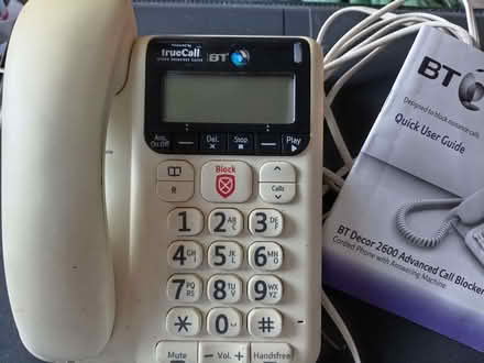 Photo of free Call blocker landline phone/handset with large buttons (leagrave LU3) #1