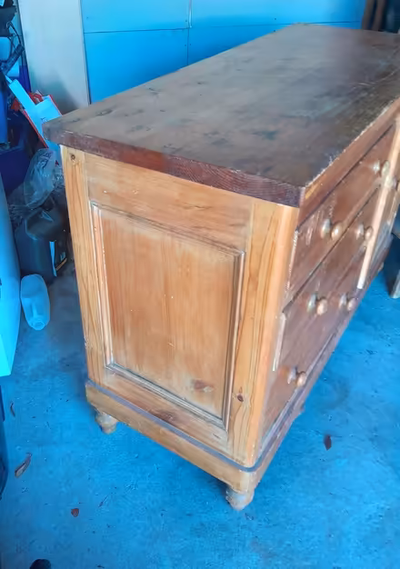 Photo of free old pine chest/cupboard (Elworth CW11) #4