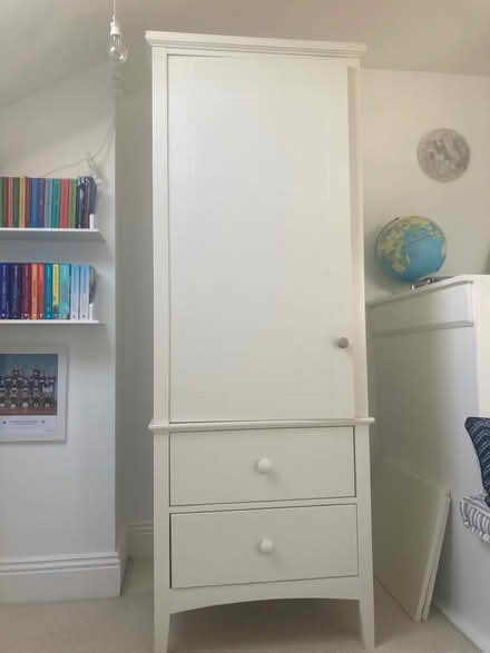 Photo of free Single white wardrobe (Cheltenham) #1