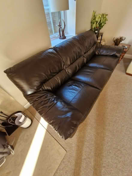 Photo of free Leather sofa (Bolton le Sands LA5) #1