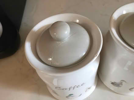 Photo of free Ceramic Dunelm tea coffee & sugar canisters (Uxbridge UB10) #3