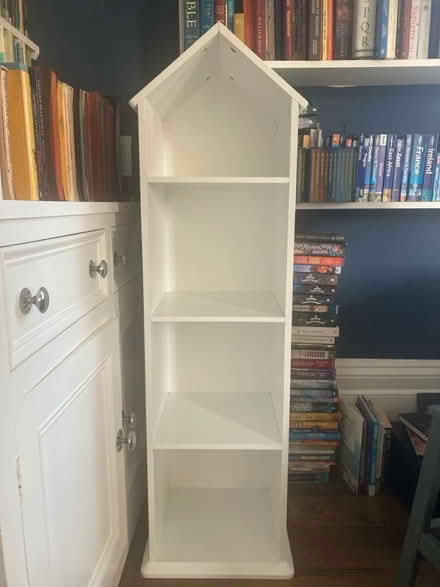 Photo of free White wooden shelving unit (Cheltenham) #1