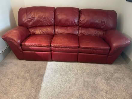 Photo of free Leather Couch (South Tampa) #1