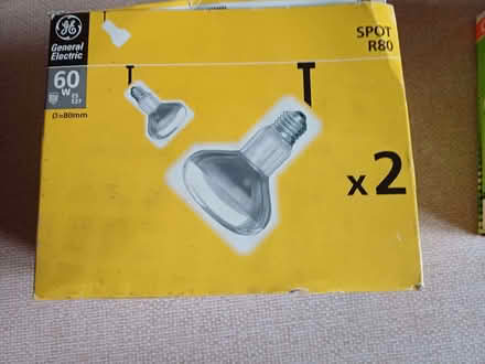 Photo of free 2 R80 Spot lightbulbs, screw fitting. (Uxbridge UB8) #1