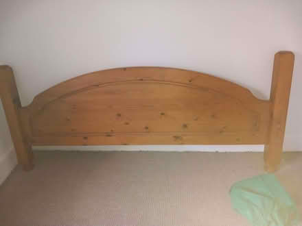 Photo of free Double wood bed frame, 4 poster bed. (Abbey Wood DA17) #2