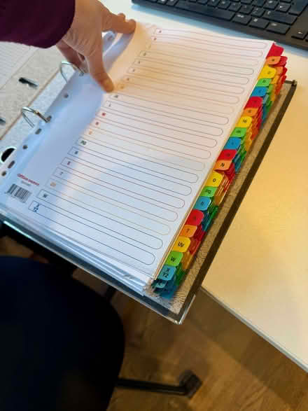 Photo of free A-Z Dividers (Oxford Circus W1F) #1